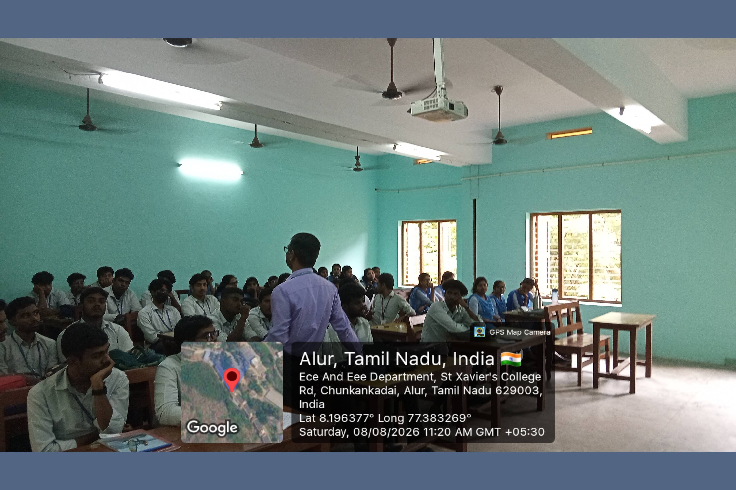 Expert Lecture on Professional Excellence and Ethical Leadership on 8.08.2026 at 9.00AM organised by ISTE, Resource Person.Mr.Jenit Hanson G, AP, Department of MBA